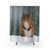 Red Squirrel in the Snow Shower Curtain