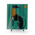 Black Greyhound Dog Shower Curtain