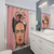 Pink Floral Frida Kahlo Shower Curtains