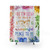 Colorful Bookish Shower Curtain Design