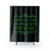 Beetlejuice-inspired shower curtain with gothic and emo design