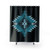 Native American Turquoise Sunburst Shower Curtain