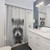 Raccoon Black & White Shower Curtain - Woodland Animal Decor