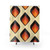 Mid-Century Modern Orange and Brown Tear Drop Shower Curtains