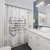 Inspirational Daughter Shower Curtain with Heart and Burlap Design