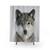 Colorful Wolf Shower Curtain - Modern Nature Decor