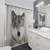 Colorful Wolf Shower Curtain - Modern Nature Decor