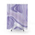 Pastel Lilac Purple Marble Swirl Shower Curtains