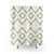 Cream Bohemian Shower Curtain with Geometric Patterns