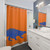 BLUE Gator Shower Curtains with Vibrant Florida Reptile Design