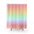 Pastel rainbow gradient shower curtains