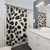 Dalmation Fur Texture Black and White Shower Curtains