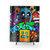 Geometric Dash Shower Curtains