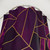 Purple Stone and Gold Patterned Shower Curtain