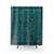 Egyptian Hieroglyphs Teal Shower Curtain