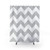 Gray and White Chevron Striped Shower Curtain