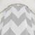 Gray and White Chevron Striped Shower Curtain