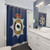 MIDSOMER CONSTABULARY Shower Curtains featuring the iconic police logo and imagery from the hit TV show