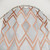 Copper and White Geometric Shower Curtains