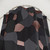 Elegant mosaic shower curtain in rose gold, grey and black colors
