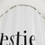 Bestie Definition Shower Curtains - Typographic Design