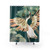 Golden Crane Shower Curtain - Nature Inspired Design
