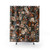 Baroque Macabre Shower Curtains with Skull, Bird, and Floral Pattern