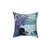 Peaceful Woodland Tea Pillow featuring a watercolor design of a monster, tea, nature, and woodland creatures
