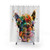 Watercolor Llama and Alpaca Shower Curtain