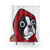 Boston Terrier in Red Hoodie Shower Curtain Design