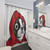 Boston Terrier in Red Hoodie Shower Curtain Design