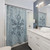 Aquamarine Snowflake Shower Curtains