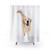 Golden Retriever Doggo Themed Shower Curtain