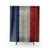 Vintage Retro Style French Flag Shower Curtains