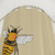 Bumblebee Illustrations Shower Curtain