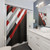 Diagonal Stripes Pattern Shower Curtains
