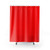 Vibrant Fire Red Accent Shower Curtains