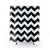 Black and White Zig-Zag Shower Curtain