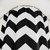 Black and White Zig-Zag Shower Curtain
