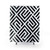 Black and White Labyrinth Tiles Pattern Shower Curtains