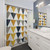 Minimalist Geometric Arrows Pattern Shower Curtain