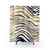 Zebra Stripes Faux Gold Foil Shower Curtain