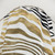 Zebra Stripes Faux Gold Foil Shower Curtain