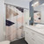 Rose Gold Geometric Shower Curtains