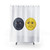 Moon Face Emojis Shower Curtain