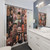 Collage Shower Curtain with Images of Hugh Jackman