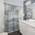 Abstract Seascape Shower Curtains