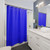 Plain Solid Blue Shower Curtains