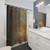 Oxidized Copper Shower Curtains for Rustic Bathroom Decor