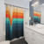 Retro Verve Shower Curtains - Modern Abstract Geometric Design